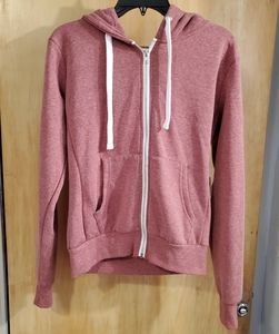 NWT Heather Pink Full Zip Hoodie